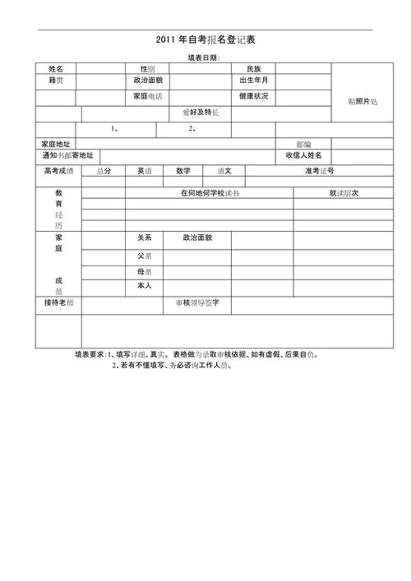 自学考试报名